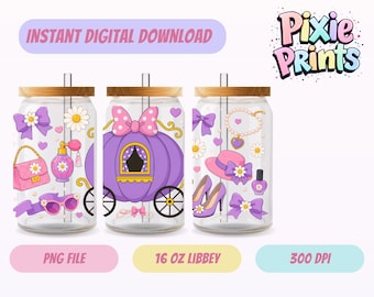 Magische UV-DTF Digitale download sublimatie Libbey Tumbler Wrap
