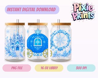 Magische UV-DTF Digitale download sublimatie Libbey Tumbler Wrap