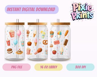 Envoltura para vaso Libbey, descarga digital UV DTF, sublimación, descarga digital.