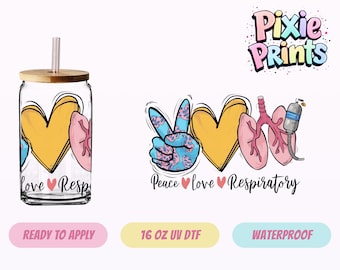 Envoltura para vaso con impresión UV DTF de profesiones, enfermera, profesora, médica, calcomanía para taza el mismo día