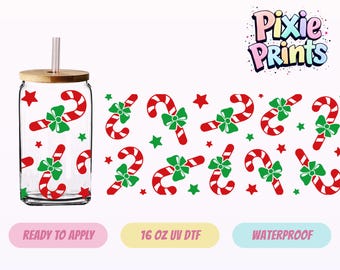 Christmas UV DTF Tumbler Wrap Same Day Print #7021-16