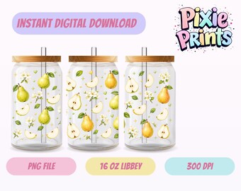 Envoltura para vaso Libbey, descarga digital UV DTF, sublimación, descarga digital.