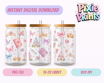 Envoltura para vaso Libbey, descarga digital UV DTF, sublimación, descarga digital.