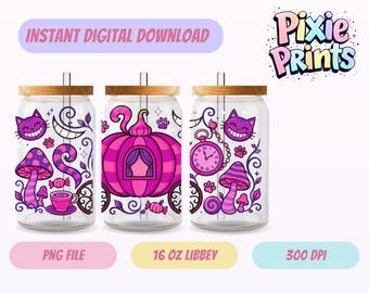 Magical UV DTF Digital Download Sublimation Libbey Tumbler Wrap