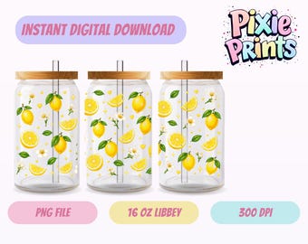 Envoltura para vaso Libbey, descarga digital UV DTF, sublimación, descarga digital.