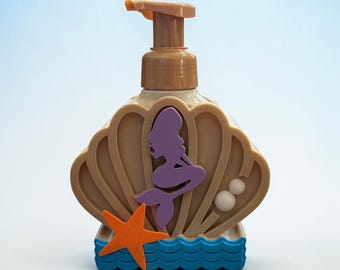 Ariel Mermaid Inspired Soap Holder Tangled Bath and Body Works Foaming Soap
