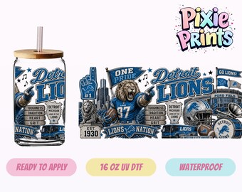 Football UV DTF Tumbler Wrap College Game Day Cup Same Day Print #7691-16