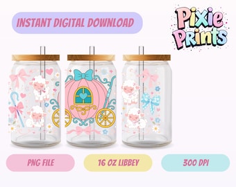 Magische UV-DTF Digitale download sublimatie Libbey Tumbler Wrap