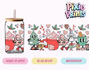 Christmas UV DTF Tumbler Wrap Same Day Print #7019-16
