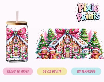 Christmas UV DTF Tumbler Wrap Same Day Print #7108-16