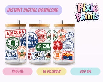 Envoltura para vaso Libbey, descarga digital UV DTF, sublimación, descarga digital.