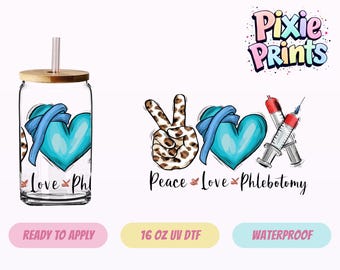 Envoltura para vaso con impresión UV DTF de profesiones, enfermera, profesora, médica, calcomanía para taza el mismo día