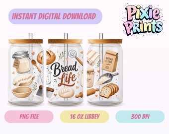 Envoltura para vaso Libbey, descarga digital UV DTF, sublimación, descarga digital.