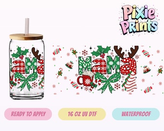 Christmas UV DTF Tumbler Wrap Same Day Print #3105-16