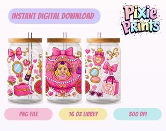 Magical UV DTF Digital Download Sublimation Libbey Tumbler Wrap