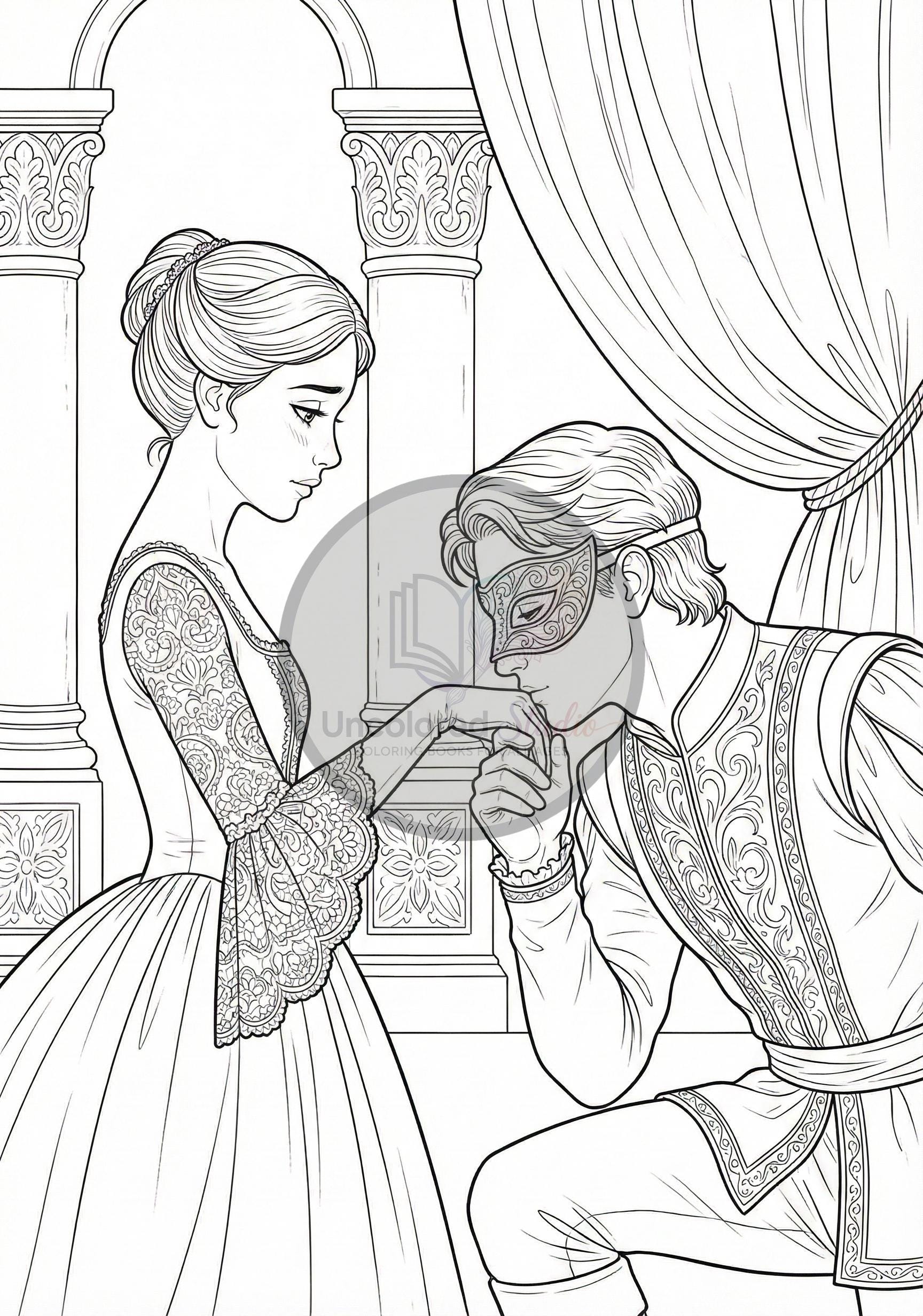 Romeo & Juliet Coloring Book PDF | Shakespeare Love Story, Ballet and ...