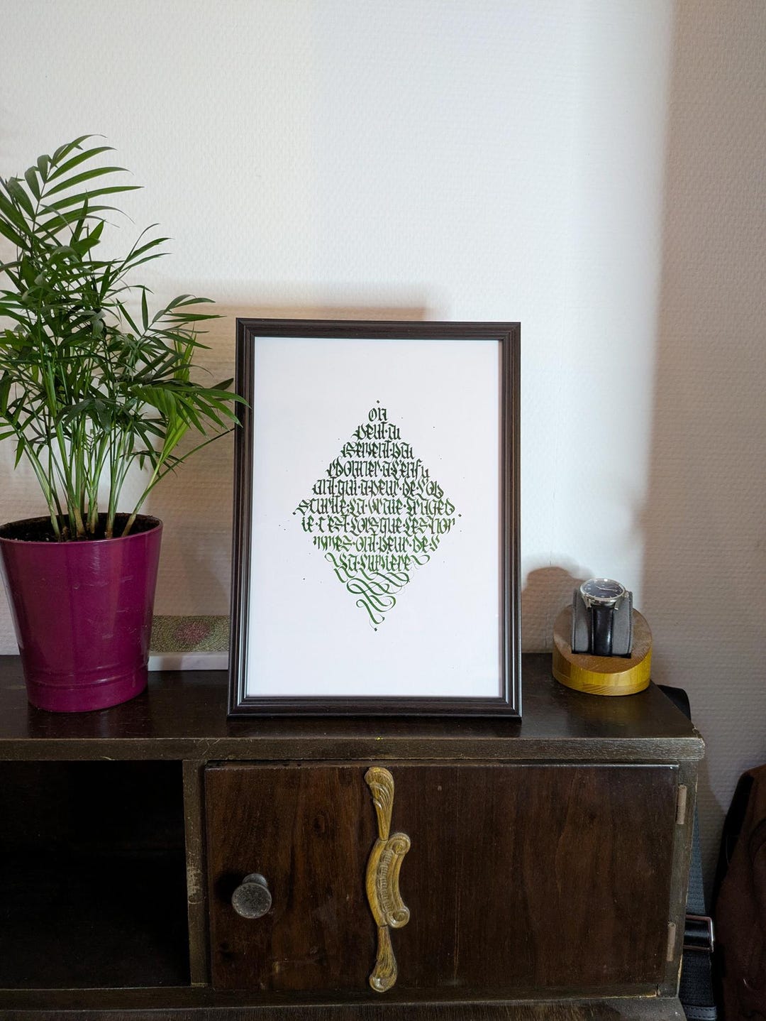 Reproduction Calligraphy Calligraphy - Plato Quote A4 / Art Reproduction / Poster / Philosophy ...
