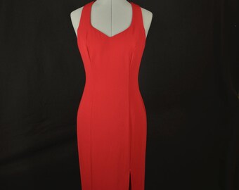 Vintage Red Rampage Cocktail Dress with Sequins