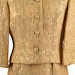 Vintage Custom Made Edith Meiser Gold Cocktail Dress Suit Set With ...