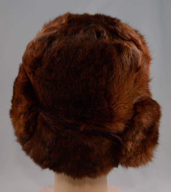 Vintage Mahogany Brown Soviet Russian Mink Trappe… - image 6