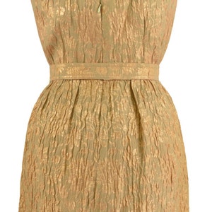 Vintage Custom Made Edith Meiser Gold Cocktail Dress Suit Set With ...