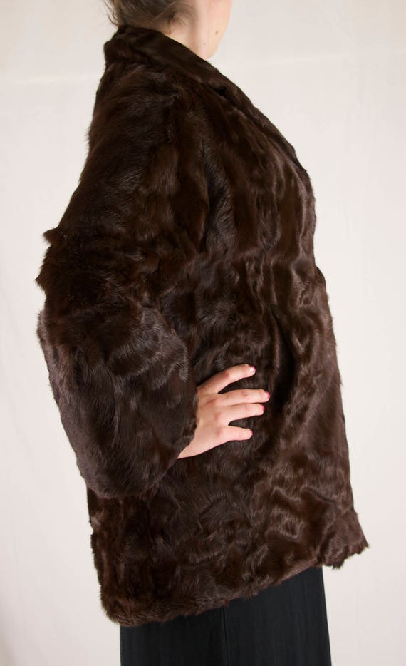 Vintage Rich Dark Chocolate Brown Mink Fur Coat - image 8