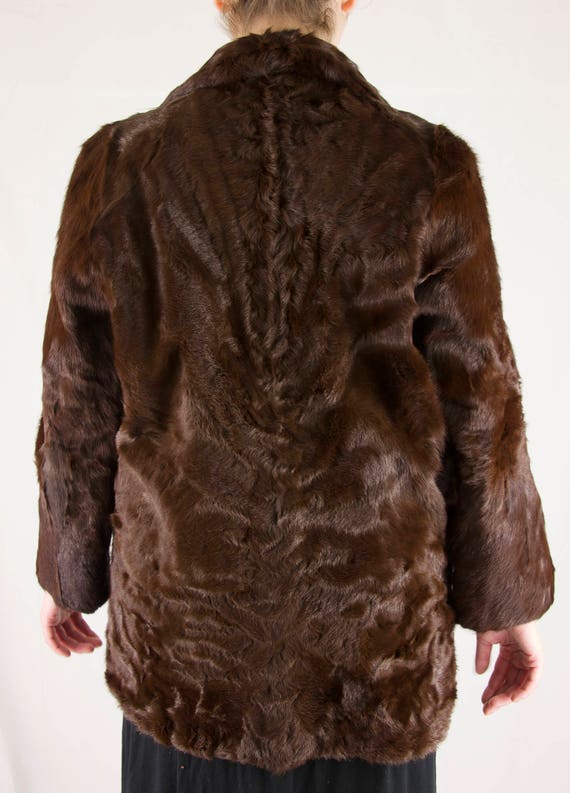 Vintage Rich Dark Chocolate Brown Mink Fur Coat - image 6