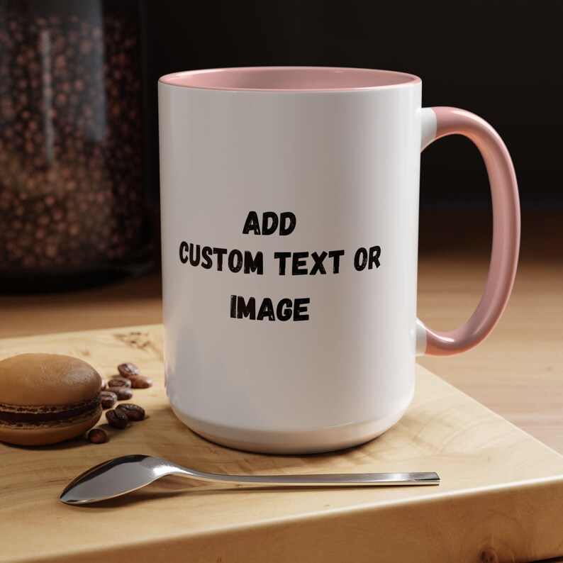 Personalized Photo Text Mug, Custom Ceramic Coffee Cup - Etsy
