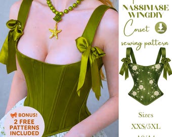 Wzór szycia gorsetu overbust w dużym rozmiarze (PDF)