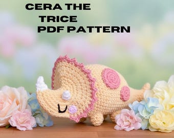 Triceratops Crochet Pattern | Cera Amigurumi (PDF Pattern)