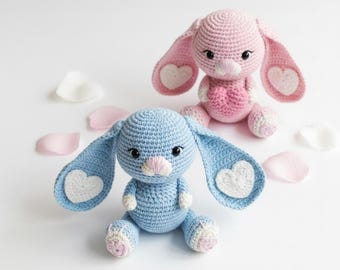 Crochet Bunny Pattern | Amigurumi Rabbit Plush Toy (PDF)