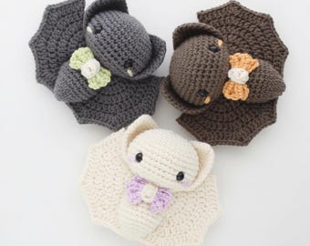 Amigurumi Bat Crochet Pattern PDF- Halloween Crochet Toy, Kawaii Plush Tutorial