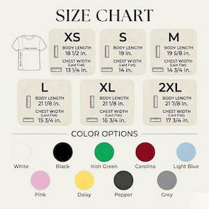Peut inclure: Tableau des tailles avec mesures pour XS &agrave; 2XL. Les mesures de la longueur du corps varient de 47 cm &agrave; 55.5 cm. Les mesures de la largeur de la poitrine varient de 33.7 cm &agrave; 45.1 cm. Options de couleurs : blanc, noir et autres.