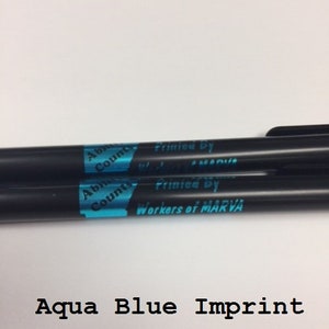 Custom Black Retractable Pens w. Your Choice Imprint Color Personalized with Your Info Free Shipping image 3