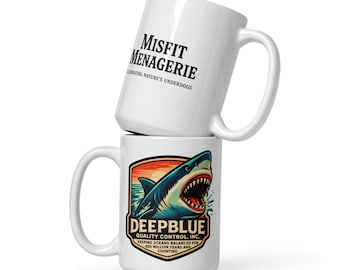 Shark Coffee Mug | Funny Wildlife Gift | DeepBlue Quality Control