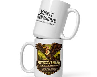Vulture Coffee Mug | Funny Wildlife Gift | SkyScavenger Sanitation Services