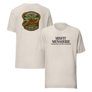 Snake Unisex Shirt | Wildlife Badge Graphic Tee | Serpentine Strike Force