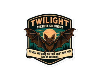 Bat Fridge Magnet | Funny Wildlife Badge Magnet | Twilight Tactical Solutions