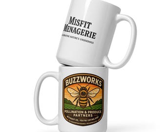 Bee Coffee Mug | Funny Wildlife Gift | BuzzWorks Pollination & Produce