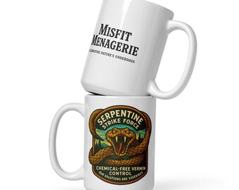Snake Coffee Mug | Funny Wildlife Gift | Serpentine Strike Force