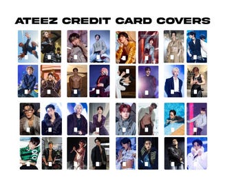 Pegatina para funda de tarjeta de débito/crédito de Ateez Kpop