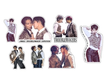 Ateez Seonghwa Mingi Troublemaker Stickers