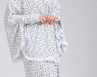 Women's 2 Piece set prayer Dresses with higab Lycra Cotton maxi dress