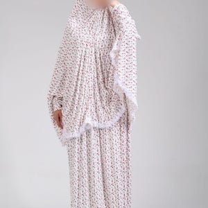 Women's 2 Piece set prayer Dresses with higab Lycra Cotton maxi dress