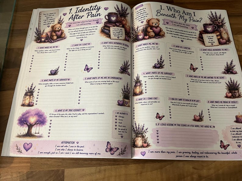 Trauma-Informed Workbook: Grief, Healing, Inner Child Recovery Journal image 7