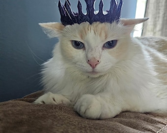 3D Printed Cat Crown | Princess Tiara, DCC Fan Gift