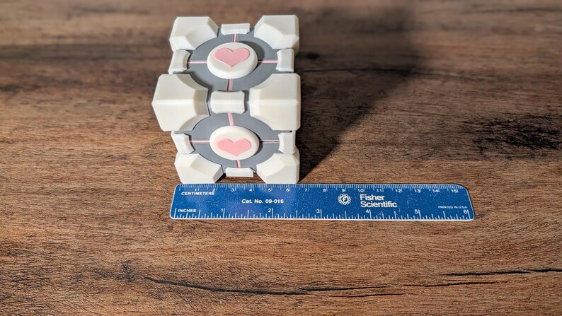 3D Printed Weighted Companion Cube (portal Inspired) - Etsy