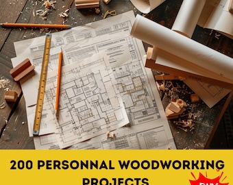 200 planos de proyectos de carpintería / Muebles y decoración DIY (Descarga PDF)