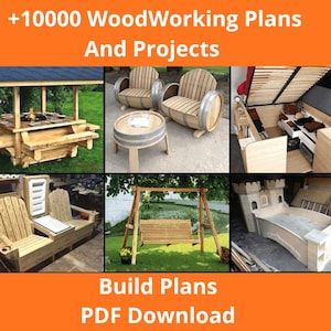 Oltre 10.000 progetti di falegnameria, mobili fai da te, decorazioni per la casa (download immediato)