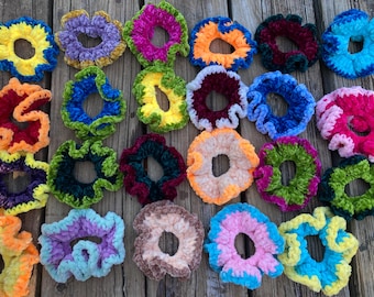 Custom Crochet Hair Scrunchie